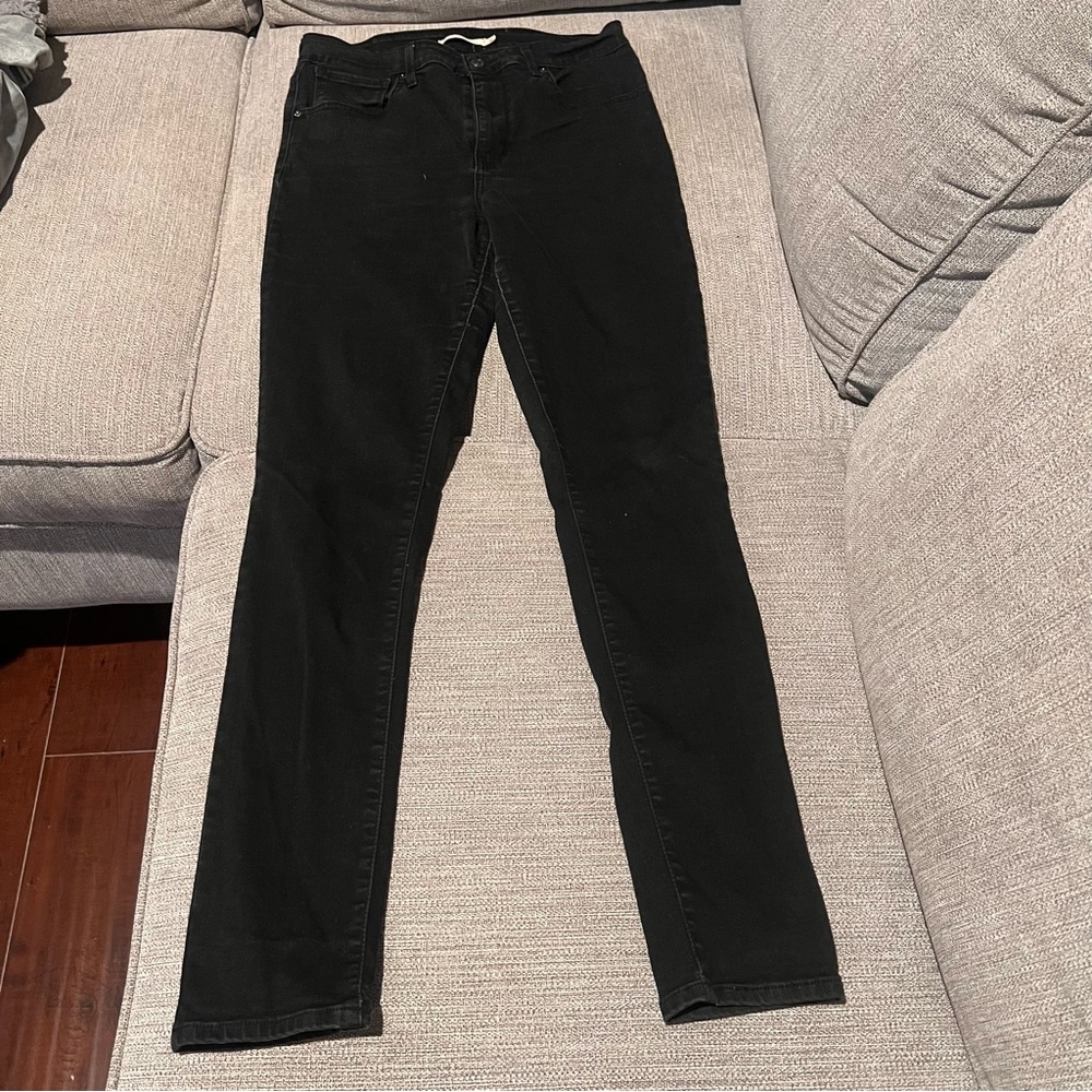Women’s Levi’s 721 Black High Rise Skinny Jeans Size 30